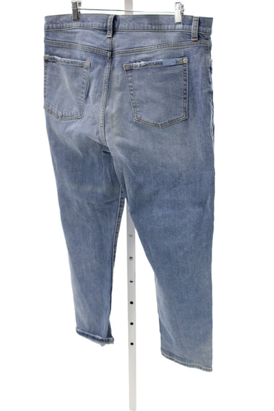 7 For All Mankind Womens Straight Blue Jeans Size 32