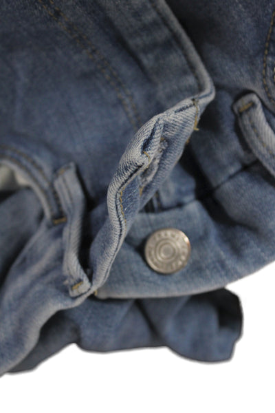 Frame Womens Cropped Blue Mid Rise Jeans Cotton Blend Inseam 26 Size 31