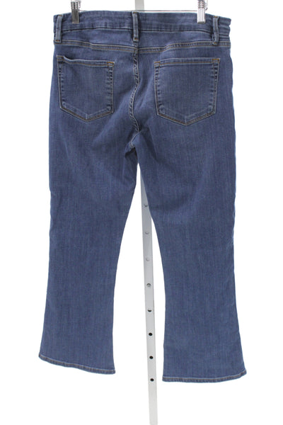 Frame Womens Cropped Jeans Blue Cotton Mid Rise Inseam 26 Size 31
