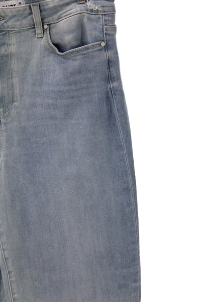 Paige Womens Cropped Mid Rise Blue Jeans Size 31
