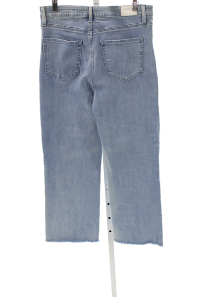 Paige Womens Cropped Mid Rise Blue Jeans Size 31