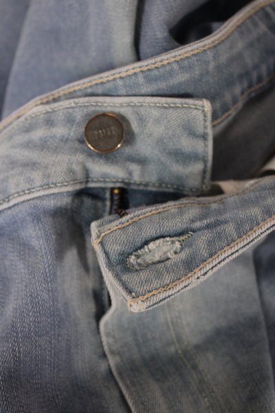 Paige Womens Cropped Mid Rise Blue Jeans Size 31