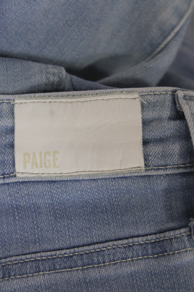 Paige Womens Cropped Mid Rise Blue Jeans Size 31