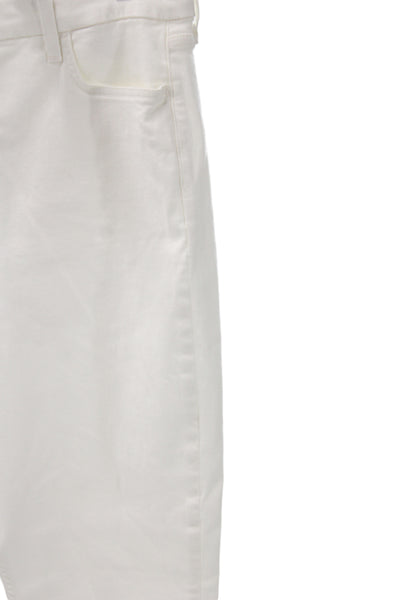 7 For All Mankind Womens Ankle High Rise Jeans White Cotton Size 16