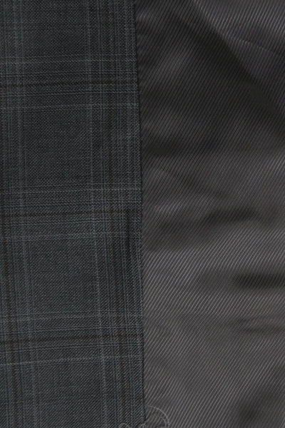 Erika Cavallini Womens Sleeveless Wool Plaid Button Vest Designer Size 38