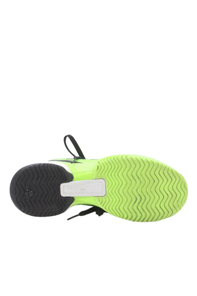 Adidas by Stella McCartney Womens Lace Up Sneakers Neon Green Black Size 7.5
