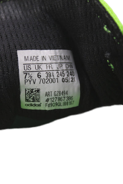 Adidas by Stella McCartney Womens Lace Up Sneakers Neon Green Black Size 7.5