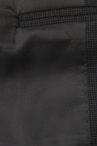 Peter Miller Men Gray Wool Check 2 Piece Suit Jacket Size L