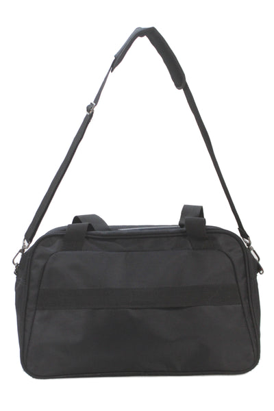 Samsonite Mens Vinyl Crossbody Briefcase Black Size 17x9 in