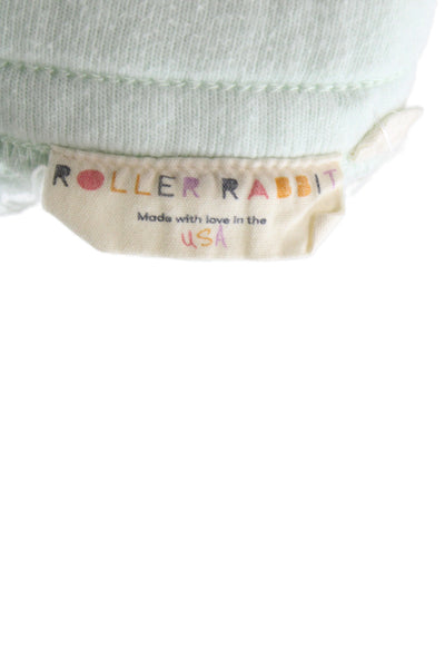 Roller Rabbit Womens Sweat Shorts Green Drawstring Polyester Beach Size M