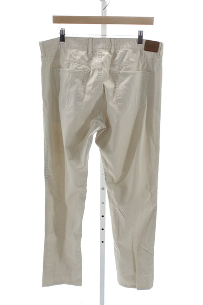 Peter Millar Mens Khakis Beige Cotton Classic Inseam 32 Size 35
