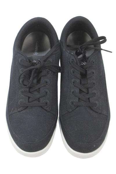 Allbirds Womens Lace Up Round Toe Canvas Low Top Sneakers Black Size 10