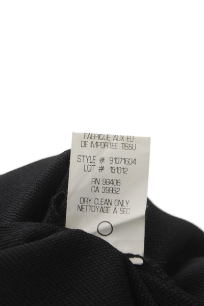 Theory Womens Sheath Strapless Black Wool Mini Dress Size 6