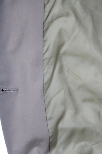 Brooks Brothers Mens Beige Cotton Blend Blazer Button Closure Size 44