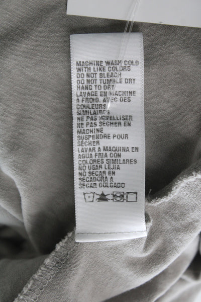 James Perse Women Bodycon Turtleneck Long Sleeve Gray Cotton Dress Size 0