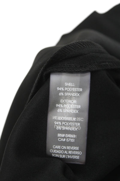 Calvin Klein Women A-Line Black High Neck Sleeveless Knee Length Dress Size 12