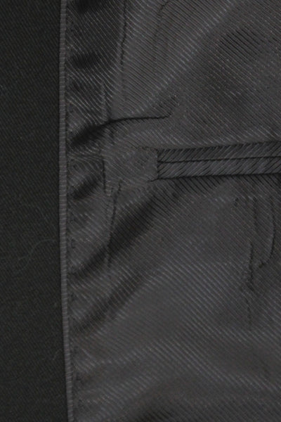 Stafford Mens Brown Cotton Blazer Button Solid Classic Size 40
