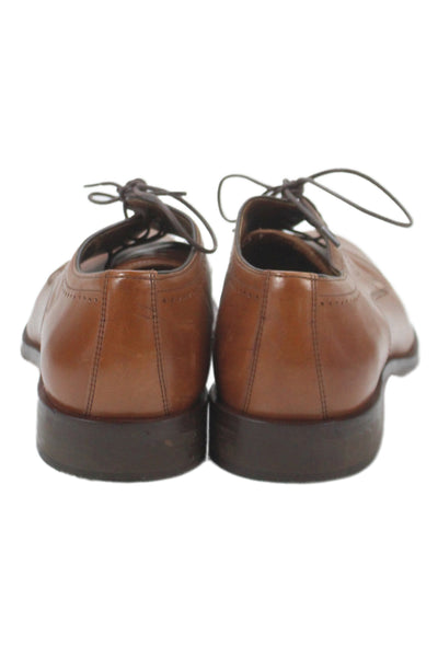 Johnston & Murphy Mens Leather Oxfords Dress Shoes Brown Size 10.5M
