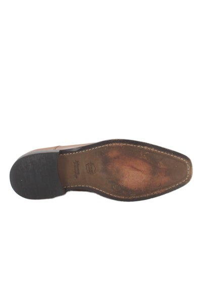 Johnston & Murphy Mens Leather Oxfords Dress Shoes Brown Size 10.5M