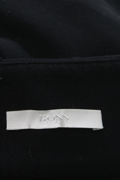 Boss Hugo Boss Womens Black Dress Pants Polyester 27in Inseam Size 4