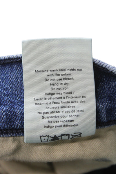 Rag & Bone Womens Skinny Jeans Blue Mid Rise 27 Inseam Cotton Blend Size 28