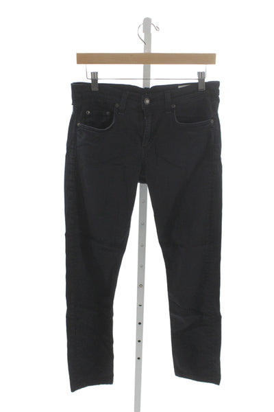 Rag & Bone Womens Black Cotton Blend Skinny Jeans Size 28