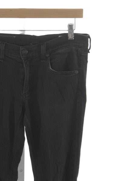 Rag & Bone Womens Black Skinny Jeans Mid Rise Size 28