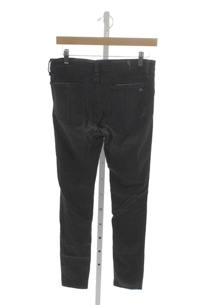 Rag & Bone Womens Black Skinny Jeans Mid Rise Size 28