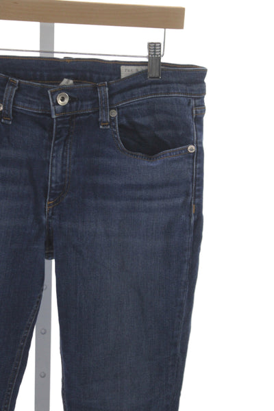Rag & Bone Womens Skinny Jeans Blue Mid Rise Inseam 27 Size 28