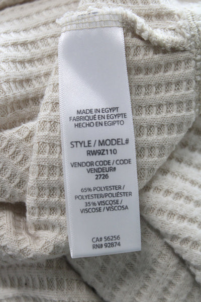 Splendid Womens Pullover Sweater Boat Neck Long Sleeve Ivory Size XL