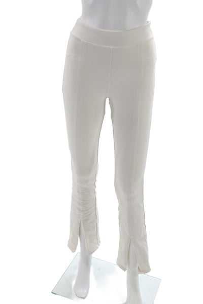 Alo Womens Leggings Ivory Nylon Athleisure Pull On Size XS