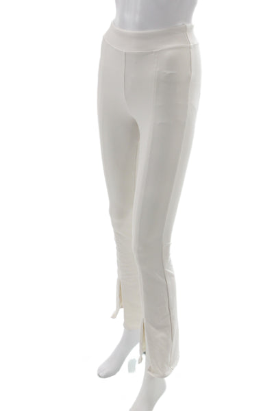 Alo Womens Leggings Ivory Nylon Athleisure Pull On Size XS