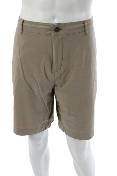 Faherty Brand Mens Chino Shorts Beige Recycled Polyester Size 40
