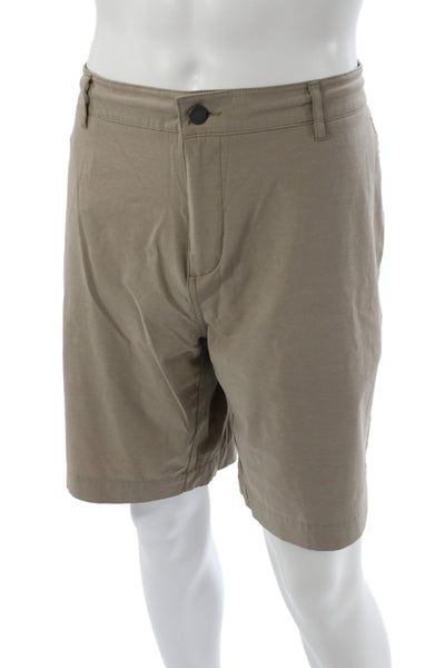 Faherty Brand Mens Chino Shorts Beige Recycled Polyester Size 40