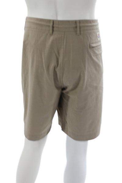 Faherty Brand Mens Chino Shorts Beige Recycled Polyester Size 40