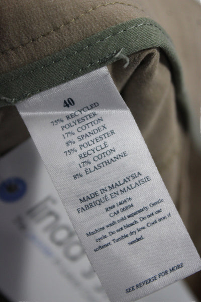 Faherty Brand Mens Chino Shorts Beige Recycled Polyester Size 40
