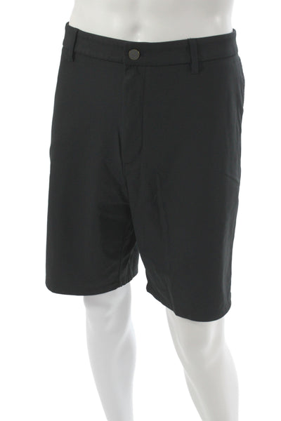 Johnnie-o Mens Chino Shorts Black Polyester Golf Size 40