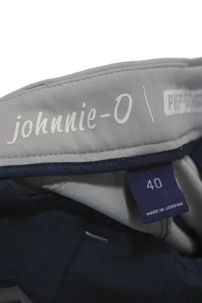 Johnnie-o Mens Chino Shorts Gray 100% Polyester Golf Size 40