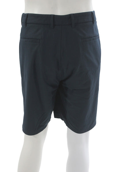 Johnnie-o Mens Athletic Golf Shorts Blue Polyester Solid Size 40