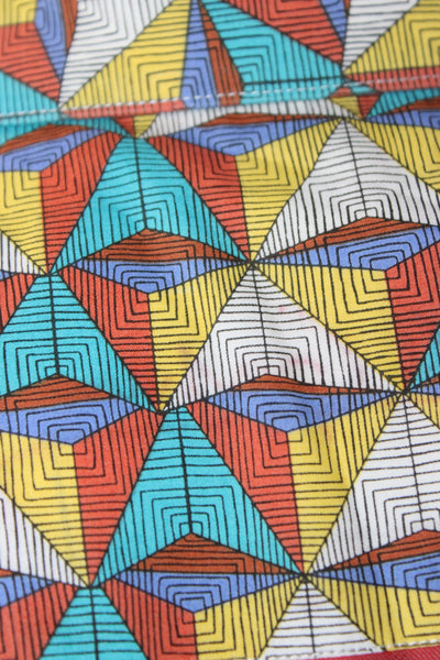 Robert Graham Mens Short Sleeve Button Up Geometric Shirt Blue Yellow White XL