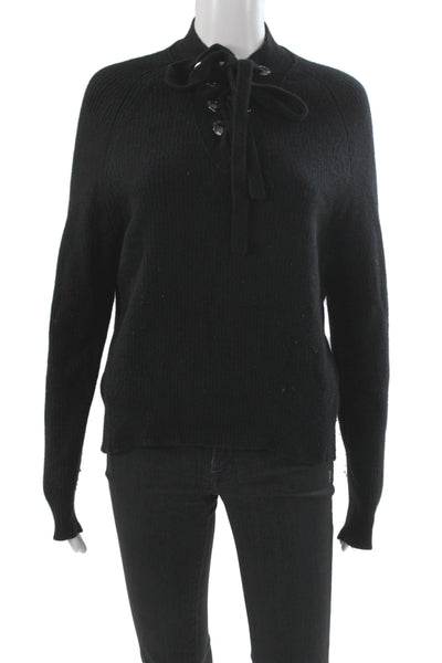 Zadig & Voltaire Women Wool High Neck Sweater Black Size XS