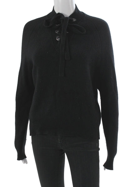 Zadig & Voltaire Women Wool High Neck Sweater Black Size XS