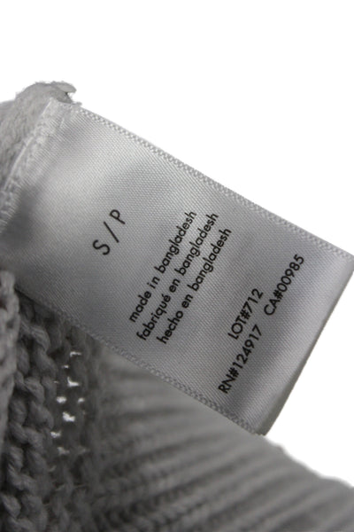 Weworewhat Womens Cardigan V-Neck Gray Acrylic Long Sleeve Size S