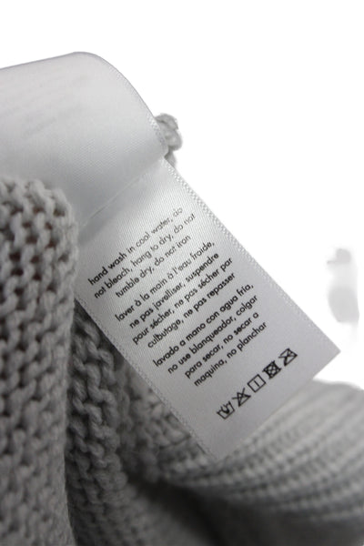 Weworewhat Womens Cardigan V-Neck Gray Acrylic Long Sleeve Size S