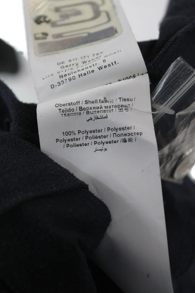 Gerry Weber Womens Basic Jacket Blue Polyester Long Sleeve Biker Size 36