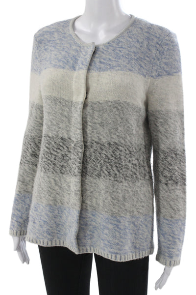 Belford Women Cardigan Cashmere Round Neck Long Sleeve Multicolor Size M