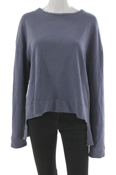 Fate. Women Pullover Sweatshirt Blue Cotton Long Sleeve Bow Size S