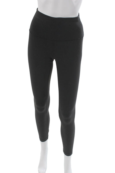 Lululemon Womens Black Ankle Leggings Nylon Athleisure Size 4