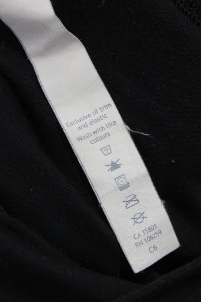 Lululemon Womens Black Ankle Leggings Nylon Athleisure Size 4