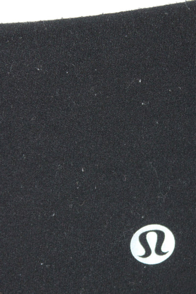 Lululemon Womens Ankle Leggings Black Nylon Athleisure Size 4